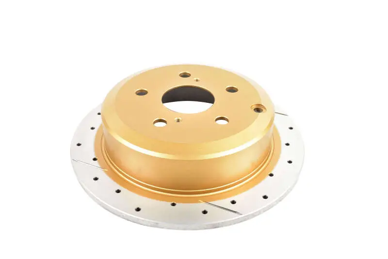 Dba 02-08 Lexus Es300 Rear Street Series Drilled & Slotted Rotor W/Gold Hat 1