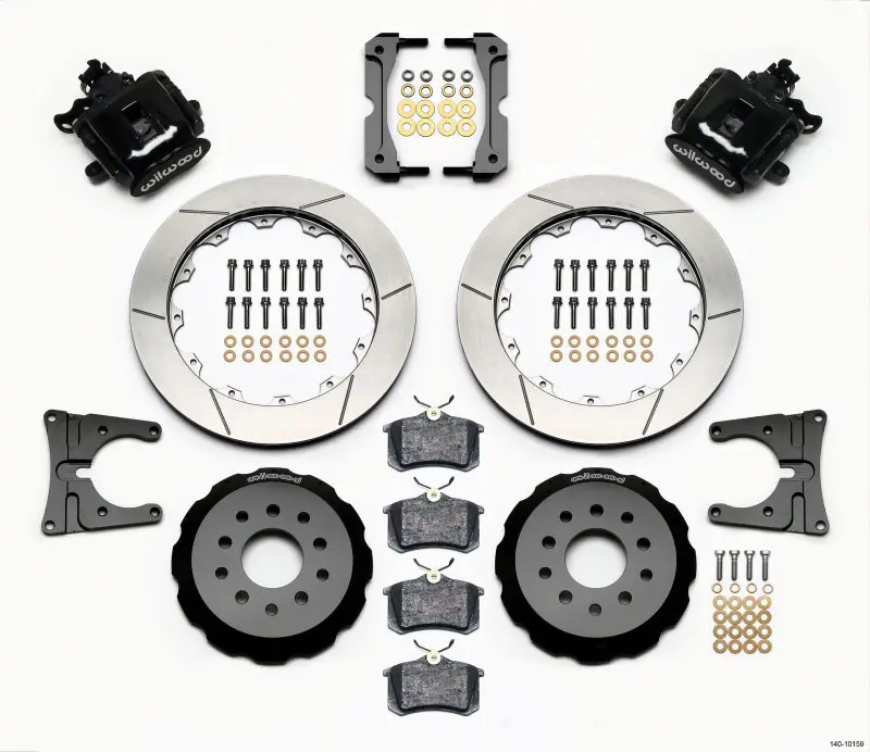 Wilwood Combination Parking Brake Rear Kit 12.88In 2005-2014 Mustang - 140-10159 1