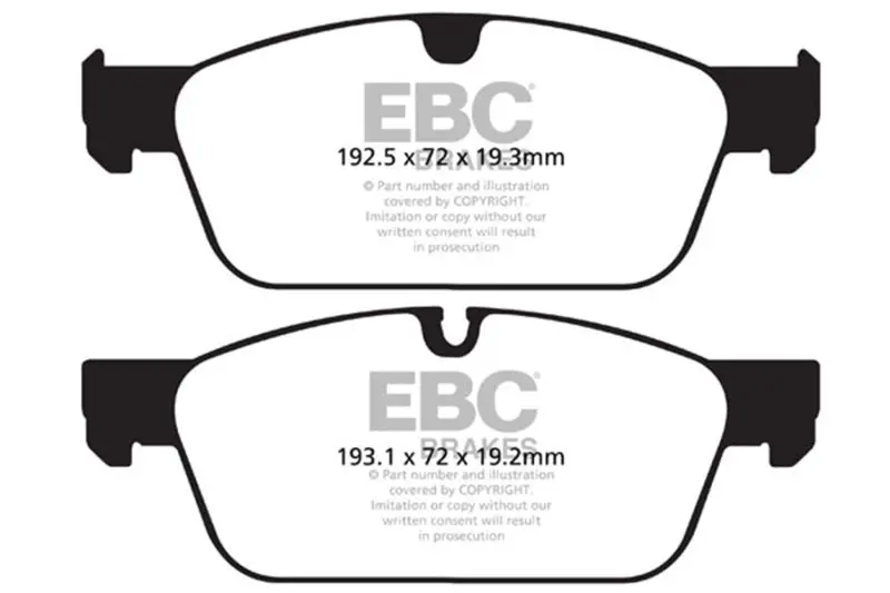 Ebc 13-14 Mercedes-Benz Gl450 4.7 Redstuff Front Brake Pads 1