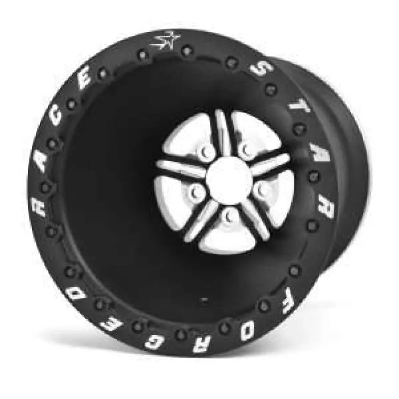 Race Star 63 Pro Forged 15X13 Dbl Sportsman 5X5 Bc / 1.00 Bs / Black Anodized W/ Machined Wheel 1