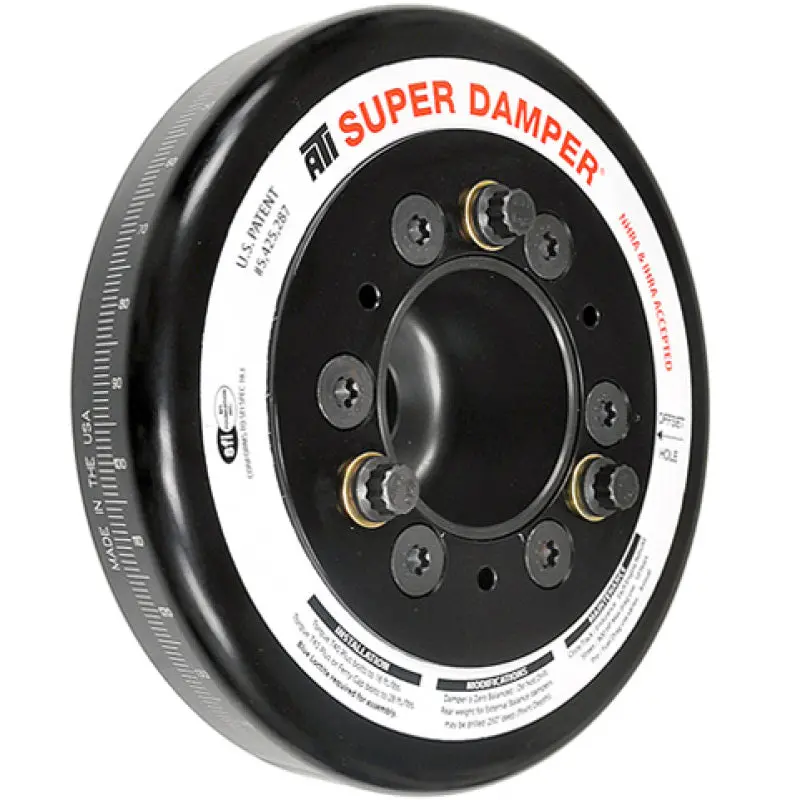 Ati Damper - 7.074In - Alum - Honda F20/F22 - Race - 6 Grv Rear Aluminum Pulley - 10 Percent Ud 1