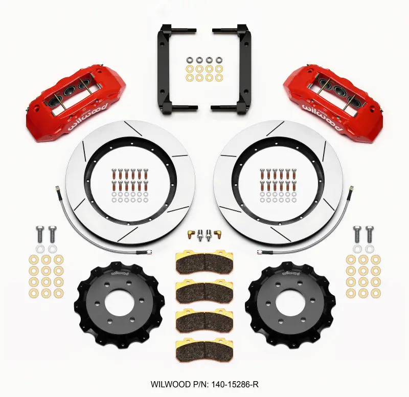 Wilwood Tx6r Front Kit 15.50In Red 2004-08 Ford F150 - 4Wd - 140-15286-R 1