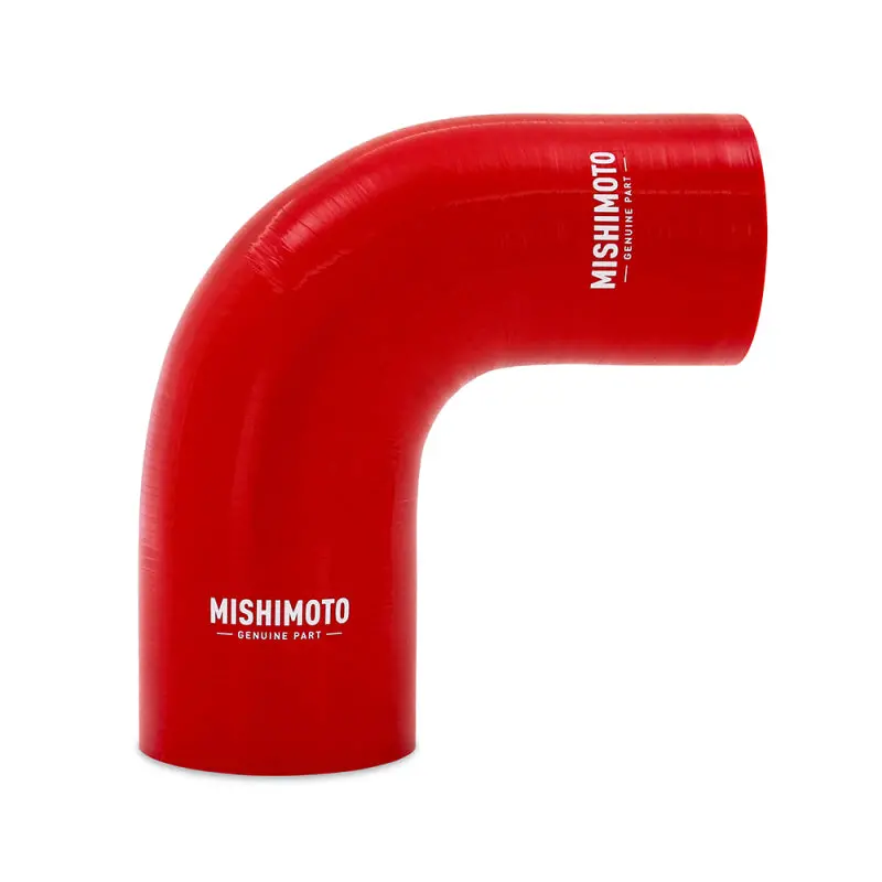 Mishimoto Silicone Reducer Coupler 90 Degree 2In To 2.25In - Red 1