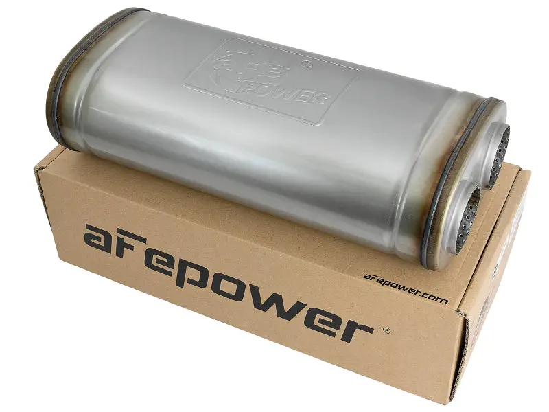Afe Mach Force-Xp Muffler 2-1/2 In Id Offset/Dual X 18 In L X 8 In W X 5 In H - Oval Body 1