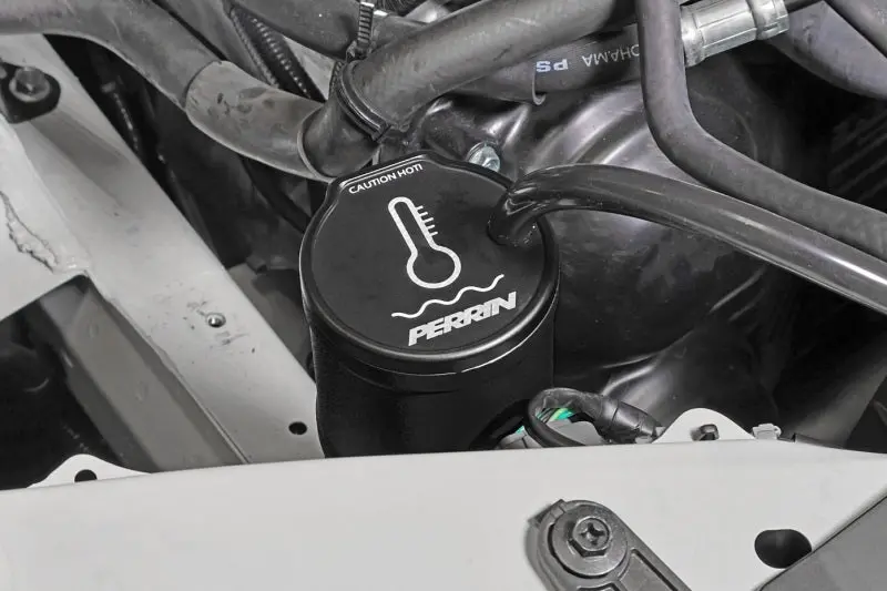 Perrin 13-25 Subaru Brz / 04-21 Subaru Sti / 02-25 Subaru Wrx Coolant Overflow Tank - Black 1