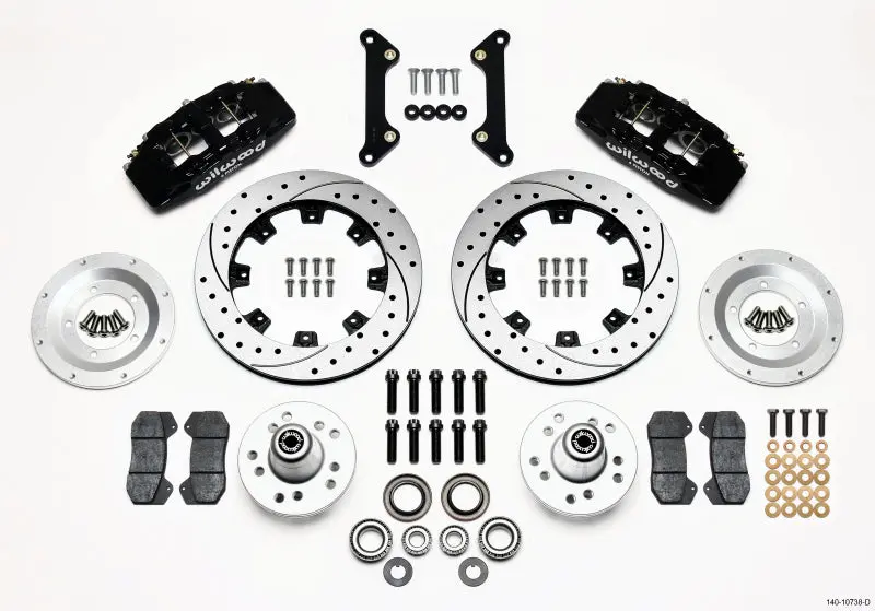 Wilwood Dynapro 6 Front Hub Kit 12.19In Drilled 70-78 Camaro - 140-10738-D 1