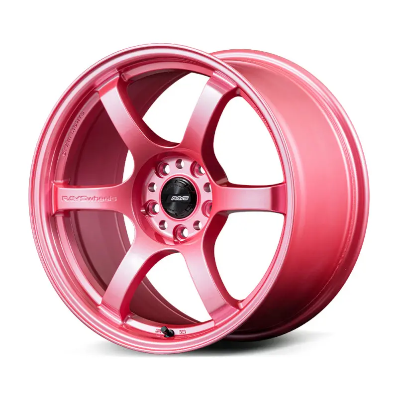Gram Lights 57Dr 18X9.5 +38 5X120 Sakura Pink Wheel (W/ Center Cap & No. 21 Bk Air Valve) 1