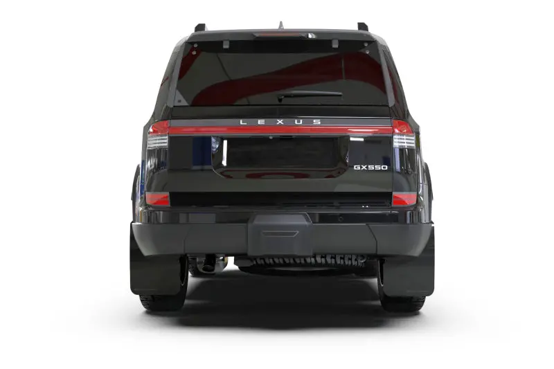 Rally Armor 24-25 Lexus Gx 550 Luxury Premium Black Mud Flap - Metallic Black Logo 1