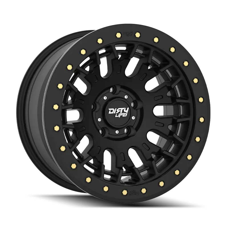 Dirty Life Dt-3 17X9 5X127 -38 Offset - Satin Black W/ Simulated Beadlock 1