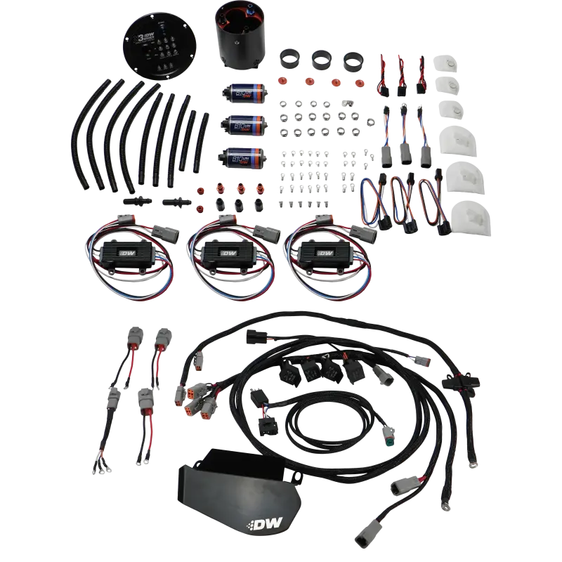 Deatschwerks 09-24 Nissan Gt-R X3 Triple Pump Module W/ Triple Dw810 Pumps/Controlles/Pnp Harness 1