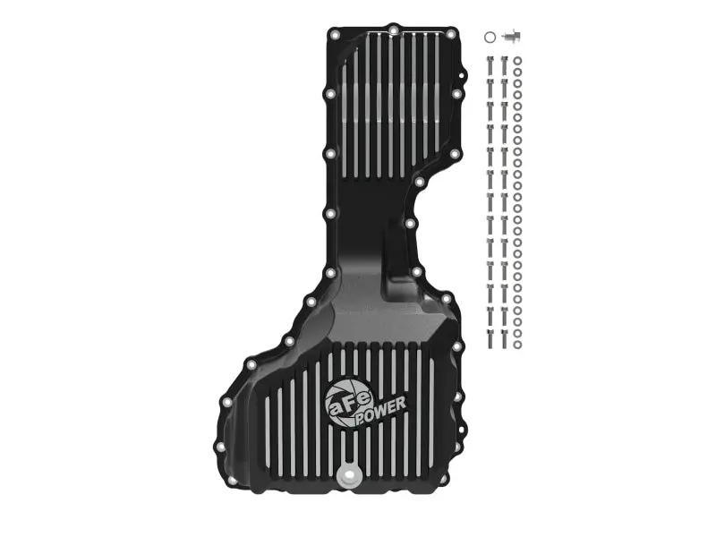 Afe 17-19 Gm Diesel V8-6.6L L5p Engine Oil Pan W/ Machined Fins 2