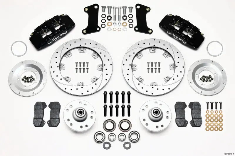 Wilwood Dynapro 6 Front Hub Kit 12.19In Drill-Zinc 67-69 Camaro 64-72 Nova Chevelle - 140-10510-Z 1