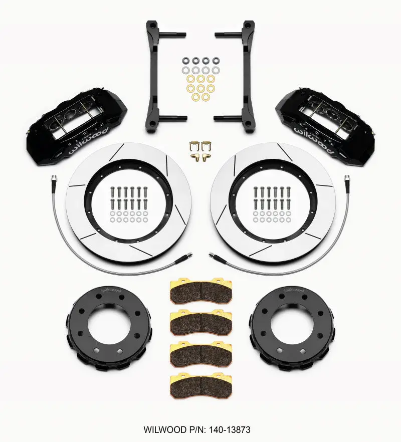 Wilwood Tx6r Front Kit 15.00In Black 2011-2015 Gm Truck/Suv 2500 - 140-13873 1