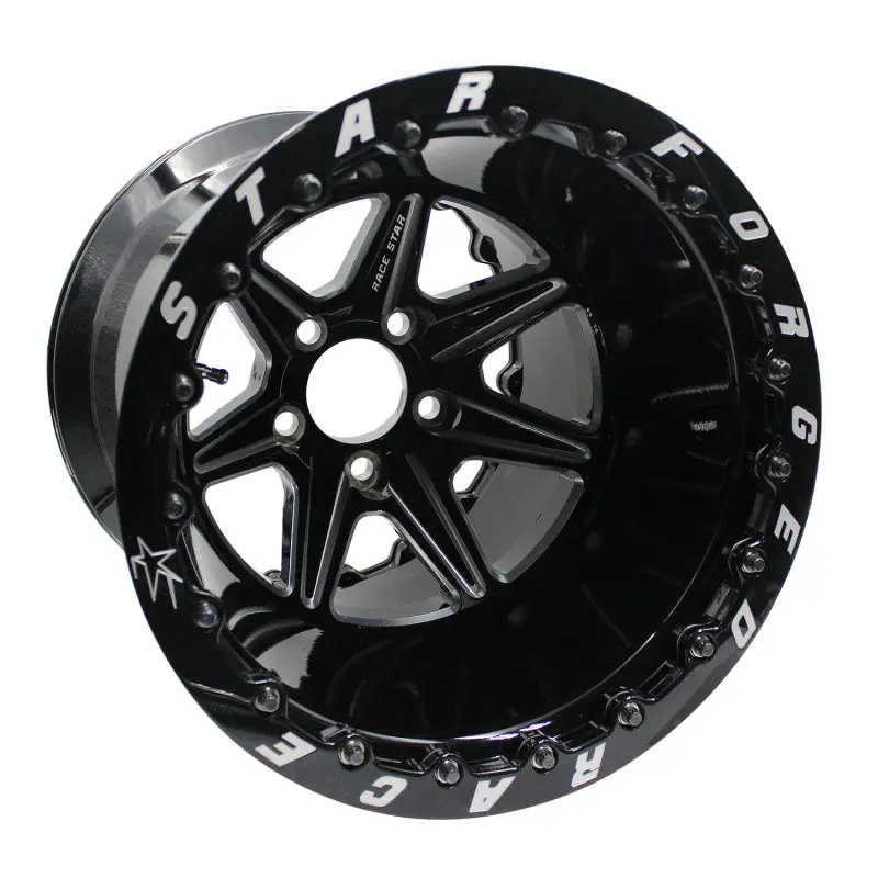 Race Star 72 Valstar 16X16 / 5X4.75Bc / 5Bs / 3.072In Cb / Black W/Machined Accents Wheel 1