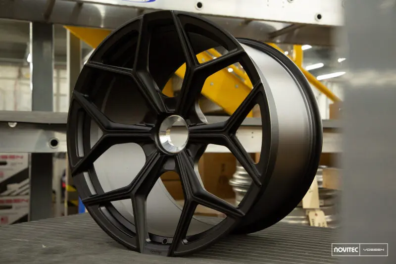 Vossen X Novitec Nl4-Cl 20X9 Et:36 Satin Black Lamborghini Huracan Front Wheel 1