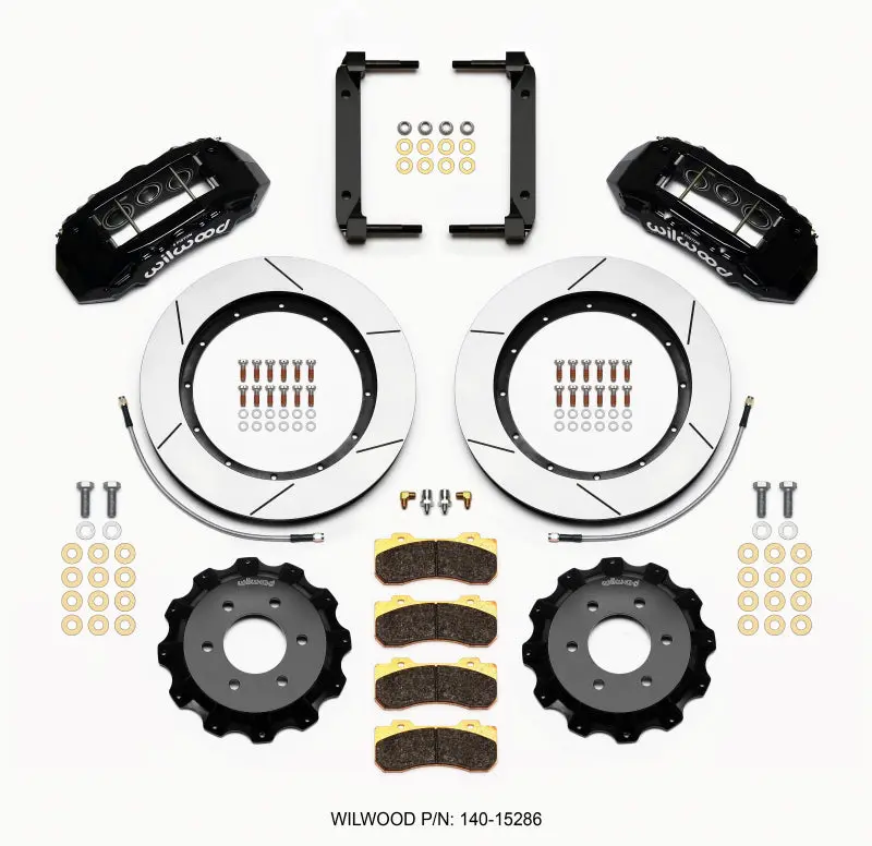 Wilwood Tx6r Front Kit 15.50In Black 2004-08 Ford F150 - 4Wd - 140-15286 1