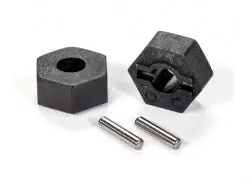Traxxas 12 Mm Composite Hex Wheel Hubs (2) With Axle Pins (2). 1