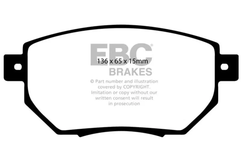 Ebc 05-06 Nissan Altima 3.5 Se-R Greenstuff Front Brake Pads 1