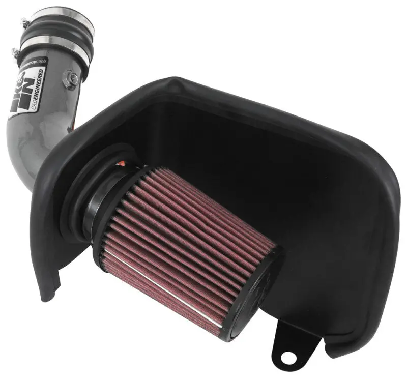 K&N Perf. Intake Kit Jeep Cherokee V6 3.2L F/I 19-22 High Flow Cai 1
