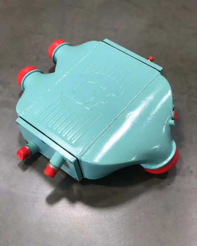 Csf 2014+ Bmw M3/M4 (F8x) Top Mount Charge-Air-Cooler - Tiffany Blue 1