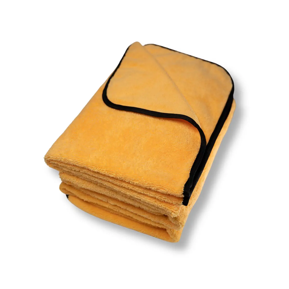 Extra Thick Double Sided Microfiber Towel With Silk Trim 1