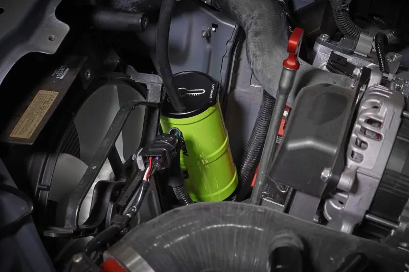 Perrin 13-25 Subaru Brz / 04-21 Subaru Sti / 02-25 Subaru Wrx Coolant Overflow Tank - Neon Yellow 2