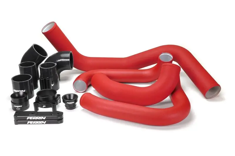 Perrin 22-25 Subaru Wrx Front Mount Intercooler Boost Tube Kit - Red 1