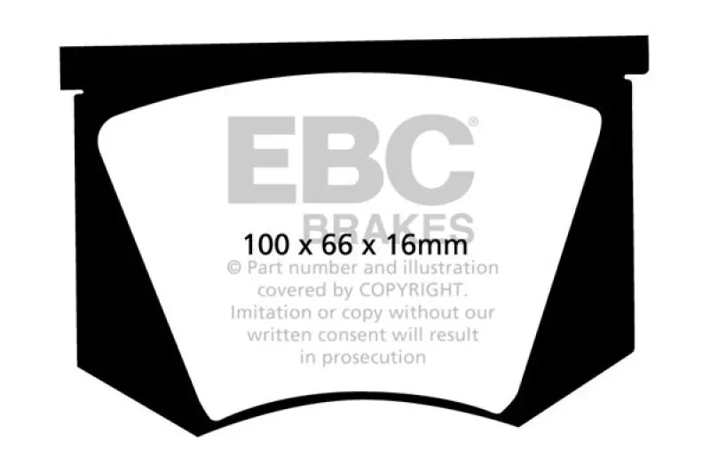 Ebc 56-57 Triumph Tr3 2.0 Greenstuff Front Brake Pads 1