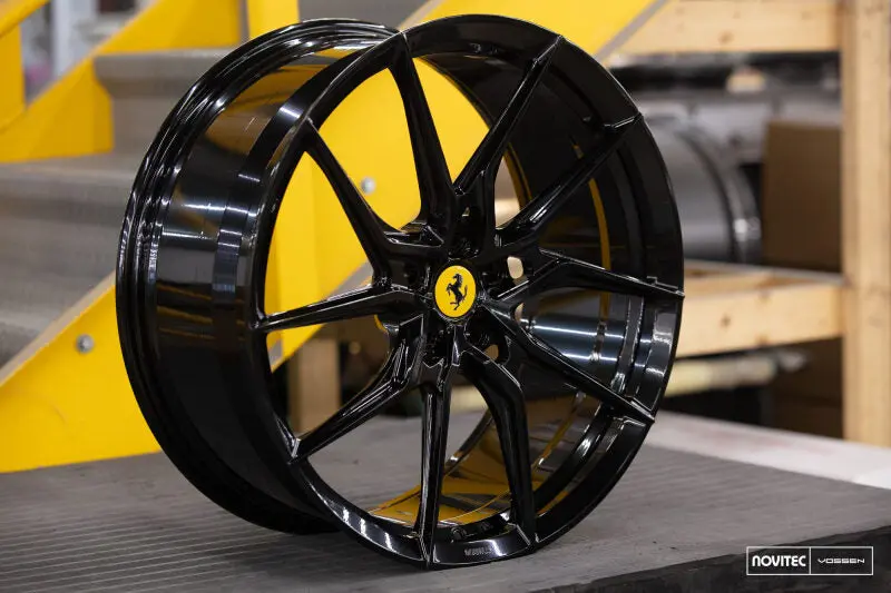 Vossen X Novitec Nf8 22X12 Et:33 Gloss Black Ferrari 488 / F8 Rear Wheel 1