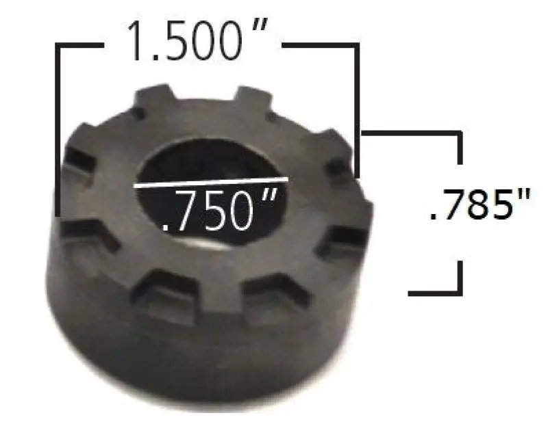Ridetech Delrin Control Arm Single Bushing (1.5In Large Od / .750 Id / .785In Oal) 1