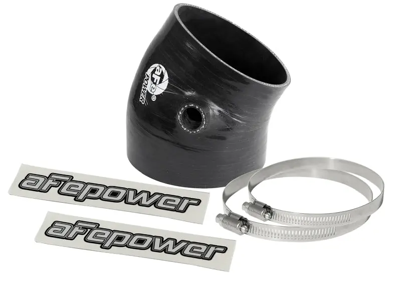 Afe Magnum Force Intake Coupling Kit (4-3/8 In Id To 3-3/4 In Id X 30 Deg.) Elbow Coupler - Black 1