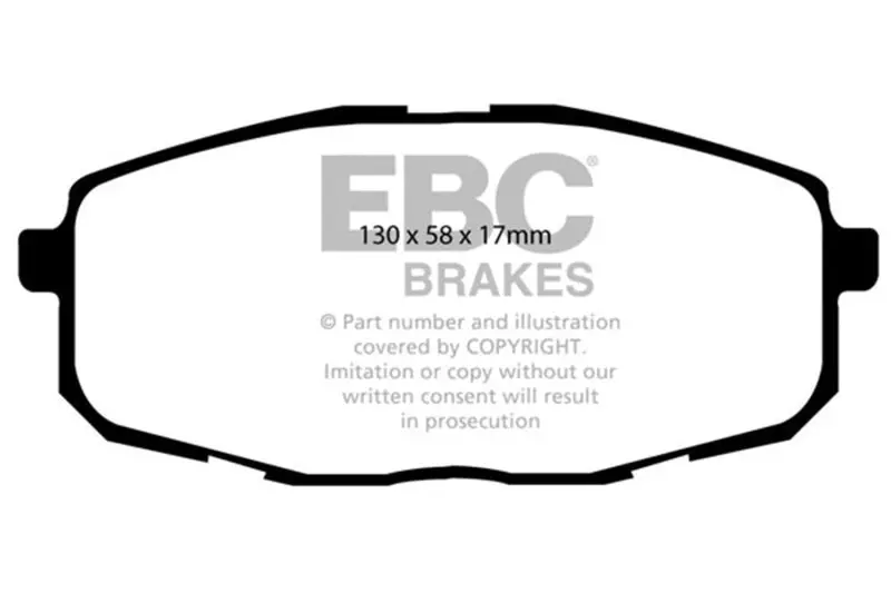 Ebc 09-12 Hyundai Elantra 2.0 Touring Redstuff Front Brake Pads 1