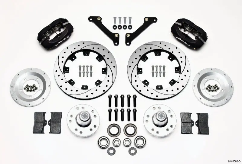 Wilwood Forged Dynalite Front Kit 12.19In Drilled 70-78 Camaro - 140-8582-D 1