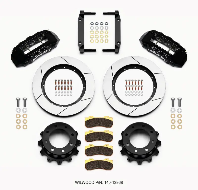 Wilwood Tx6r Rear Kit 15.50In Black 2005-2012 Ford F250/F350 4Wd - 140-13868 1