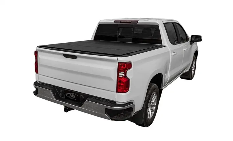Access Lomax Tri-Fold Cover Black Urethane Finish Split Rail 07+ Toyota Tundra - 6Ft 6In Bed 1