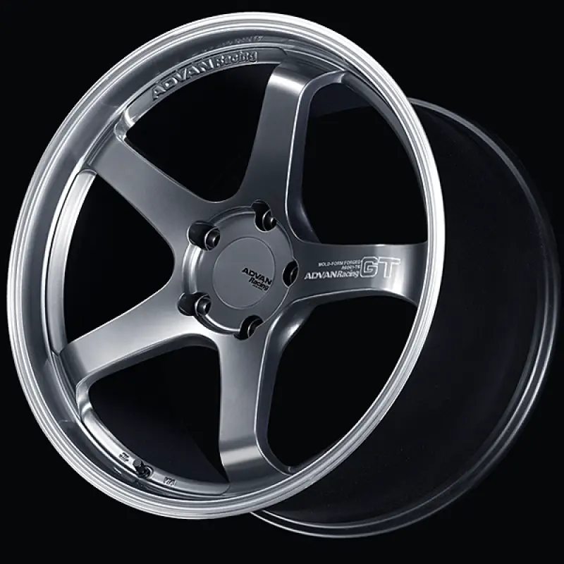 Advan Gt For Porsche 19X9.0 / +55 Offset / 5-130 / 71.6Mm Bore / Machining & Hyper Platinum Black 1