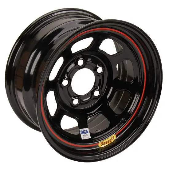 Spun Asphalt Wheel 5X5 Black, 15"X 8" 1