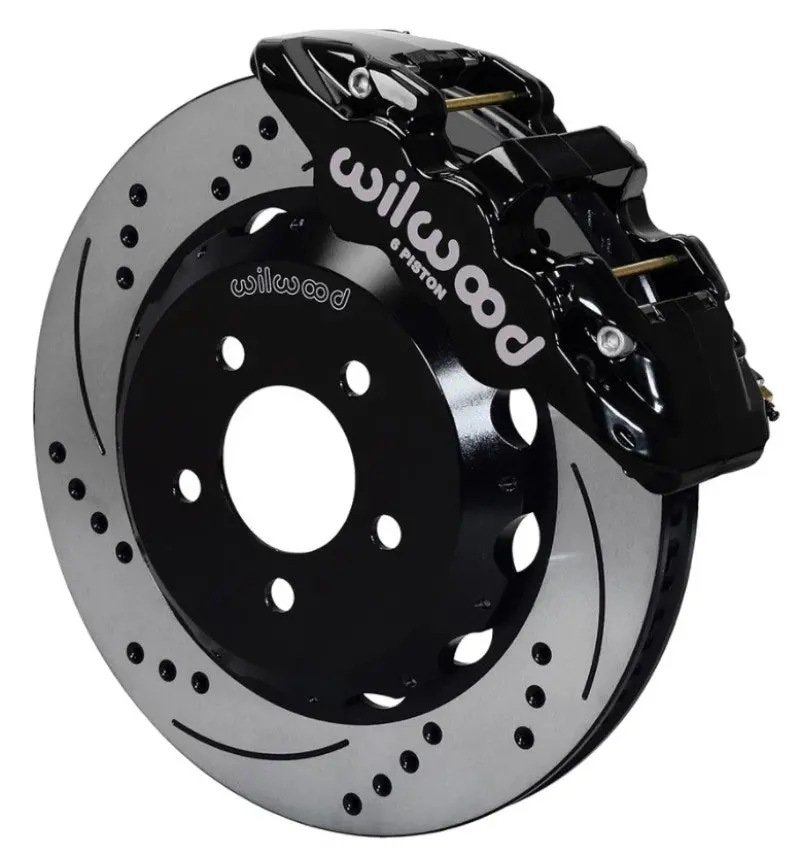 Wilwood Aero6 Front Hat Kit 14.00 Drilled 2016-Up Camaro W/Lines - 140-14288-D 1