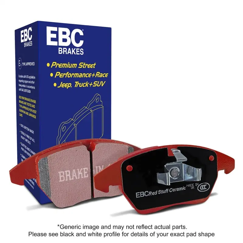 Ebc Redsutff Front Brake Pads Porsche 997 Turbo / Gt3 1
