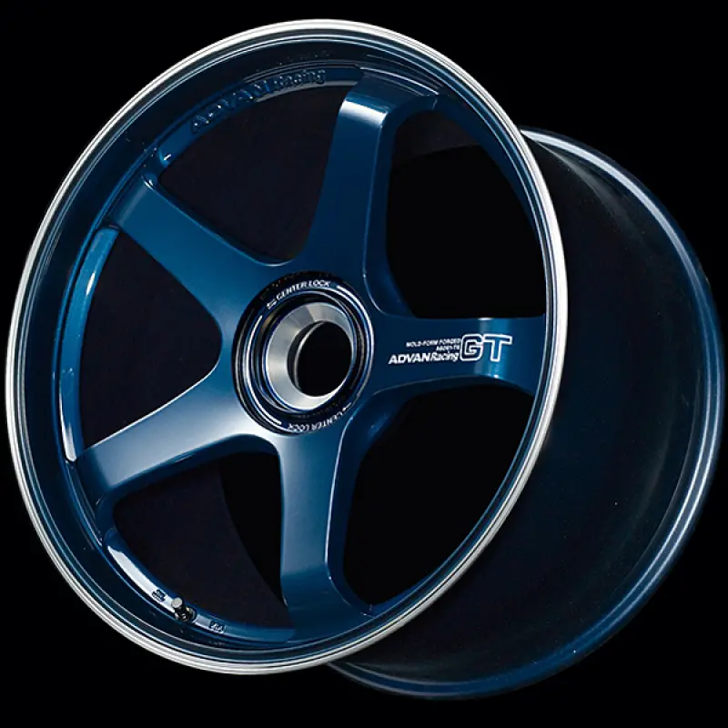 Advan Gt For Porsche 20X9.0 / +49 Offset / Cl-Cl / Racing Titanium Blue & Ring 1