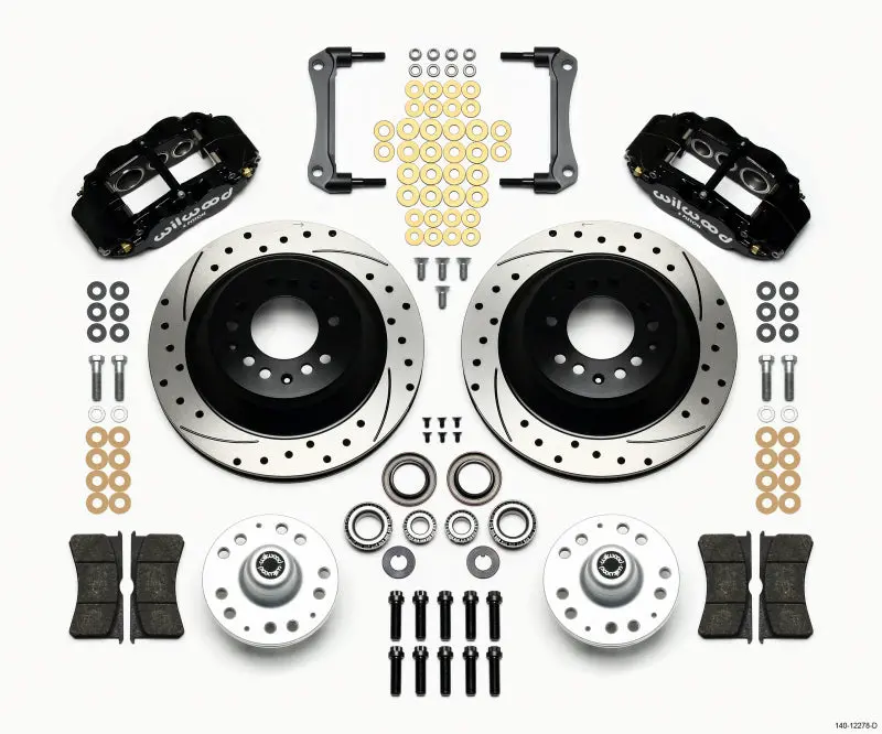 Wilwood Narrow Superlite 6R Front Hub & 1Pc Rtr Kit 12.88In Dril 70-78 Camaro - 140-12278-D 1