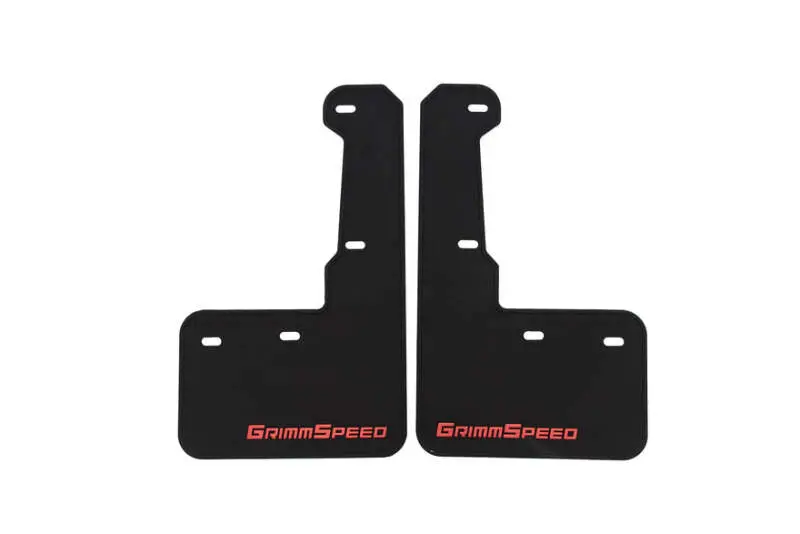 Grimmspeed 15-21 Subaru Wrx/Sti Mudflaps - Black W/ Red Lettering 1