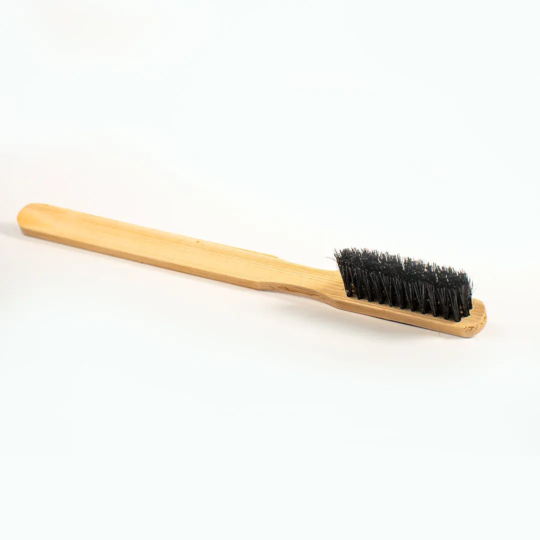 Bamboo Straight-Handled Horse Hair Brush 1