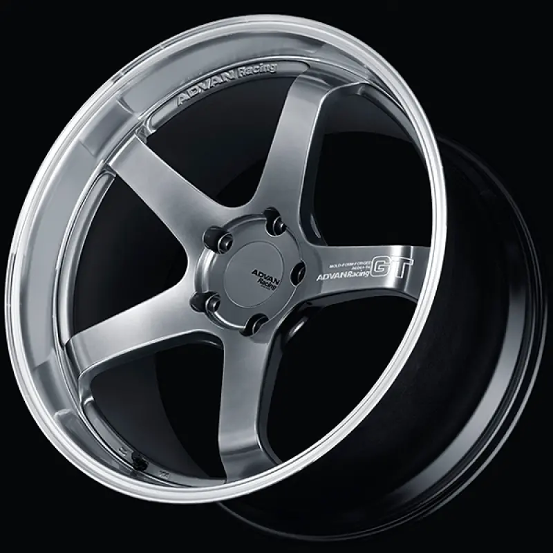 Advan Gt For Porsche 21X12.5 / +44 Offset / Cl-Cl / Machining & Hyper Platinum Black 1