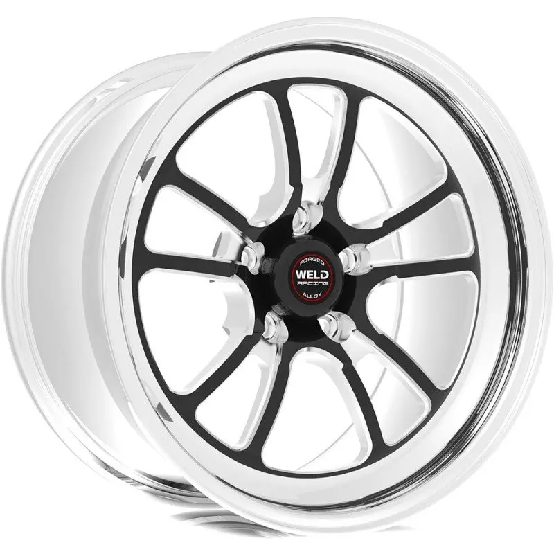 Weld S70 18X7 / 5X4.75 Bp / 4.1In. Bs Black Wheel (High Pad) - Non-Beadlock 1