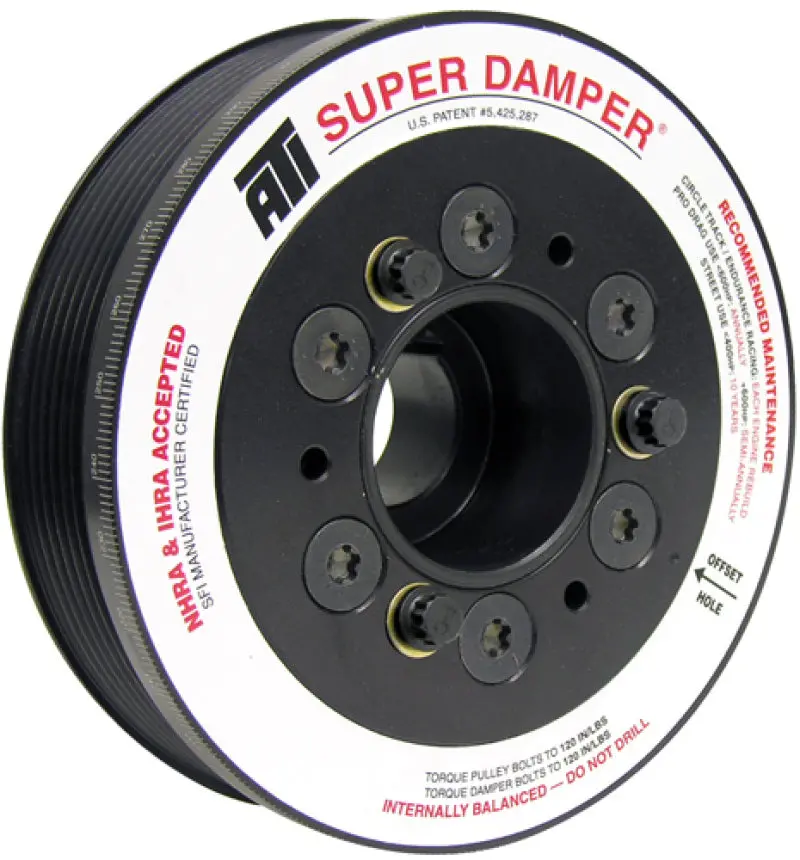 Ati Damper - 5.67In - Alum - 6 Grv - Mitsubishi Evo 10 - 3 Percent Ud - 08+ - 1Pc 1