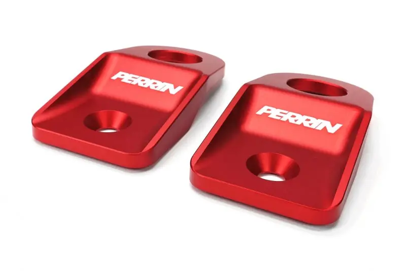 Perrin 08-14 Subaru Wrx / Sti Upper Radiator Bracket Set - Red 1