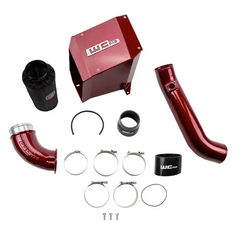 Wehrli 01-04 Duramax Lb7 4In Intake Kit W/ Air Box Stage 2 - Semi-Gloss Black 1