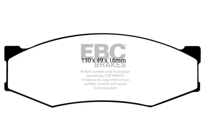 Ebc 90-93 Infiniti M30 3.0 Yellowstuff Front Brake Pads 1