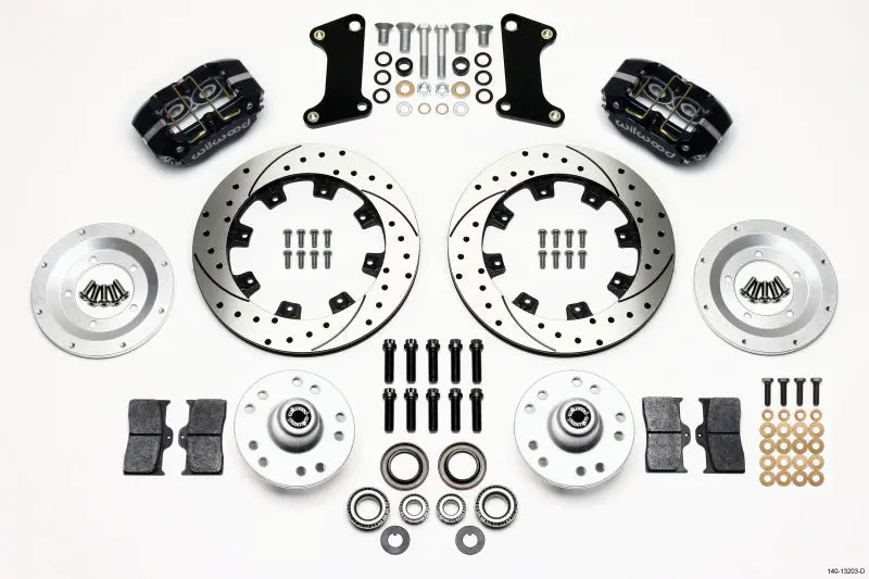 Wilwood Dynapro Dust-Boot Front Kit 12.19In Drilled 67-69 Camaro 64-72 Nova Chevelle - 140-13203-D 1